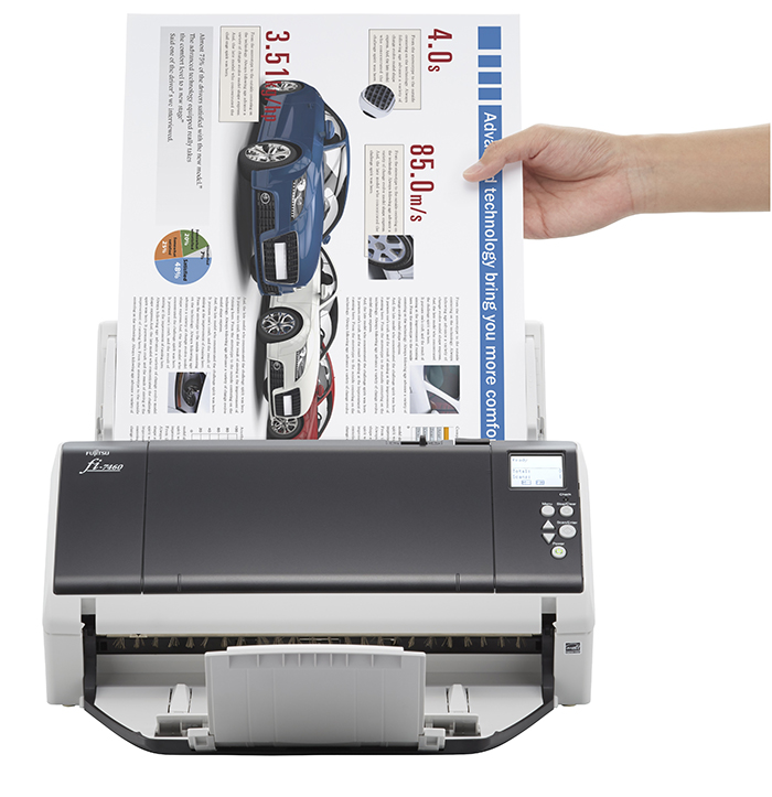 These desktop ADF scanners can scan two-sided documents in colour at speeds of 60 or 80 pages per minute (120 or 160 images).
